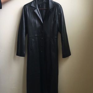 Leather Trench Coat